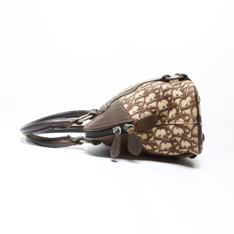 Christian Dior Trotter Canvas Handbag Brown WS26620