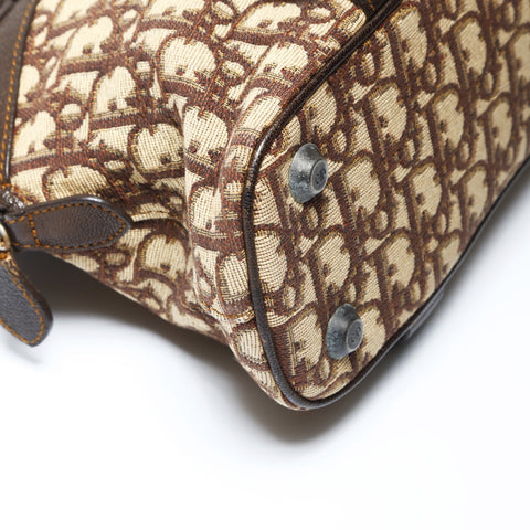 Christian Dior Trotter Canvas Handbag Brown WS26620