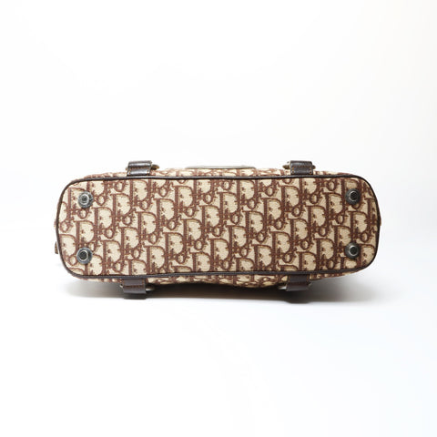 Christian Dior Trotter Canvas Handbag Brown WS26620