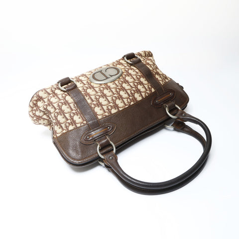 Christian Dior Trotter Canvas Handbag Brown WS26620