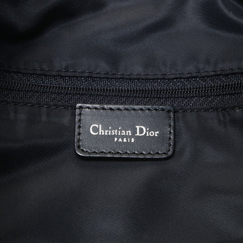 Christian Dior Trotter Canvas Shoulder Bag black WS26621