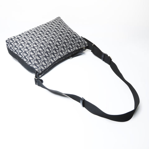 Christian Dior Trotter Canvas Shoulder Bag black WS26621