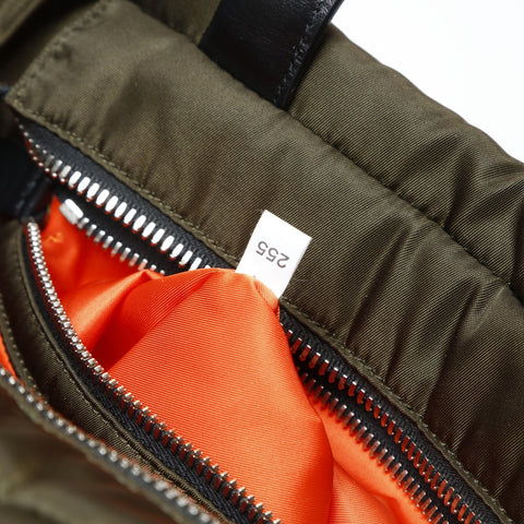 PRADA TESSUTO POCKET nylon cargo bag with triangle logo Handbag khaki WS26622