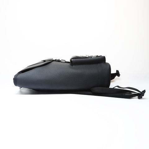 LOUIS VUITTON Taurillon Clemence Christopher Slim Backpack Backpack  Daypack black WS26623