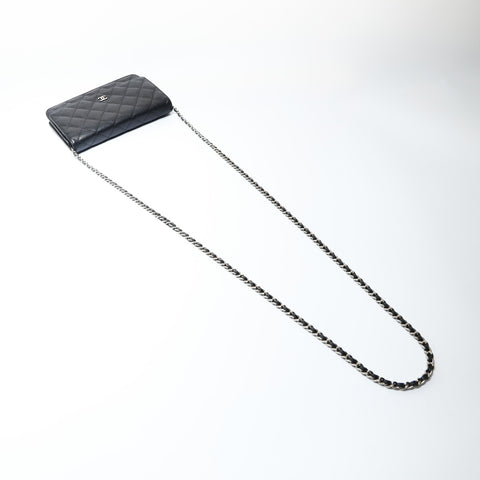 CHANEL Matrasse Chain wallet Shoulder Bag black WS26626