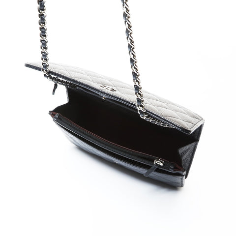 CHANEL Matrasse Chain wallet Shoulder Bag black WS26626