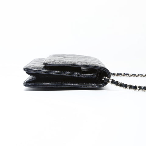 CHANEL Matrasse Chain wallet Shoulder Bag black WS26626