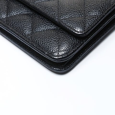 CHANEL Matrasse Chain wallet Shoulder Bag black WS26626
