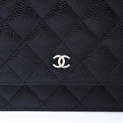 CHANEL Matrasse Chain wallet Shoulder Bag black WS26626
