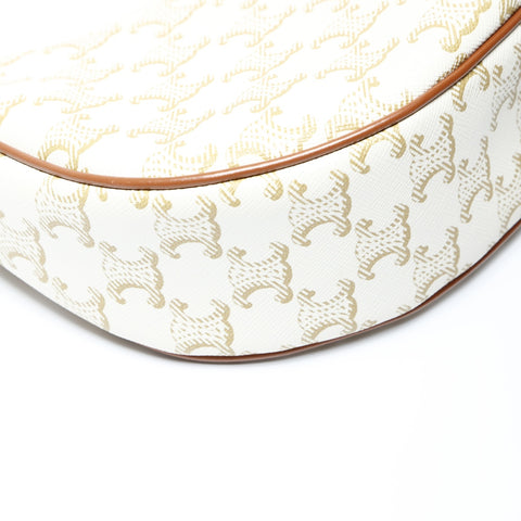 CELINE Triomphe Mini Ava Shoulder Bag white WS26627
