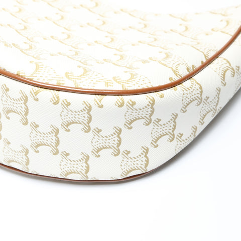CELINE Triomphe Mini Ava Shoulder Bag white WS26627