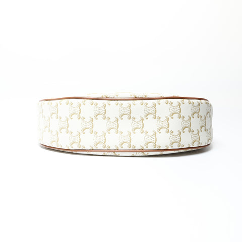 CELINE Triomphe Mini Ava Shoulder Bag white WS26627