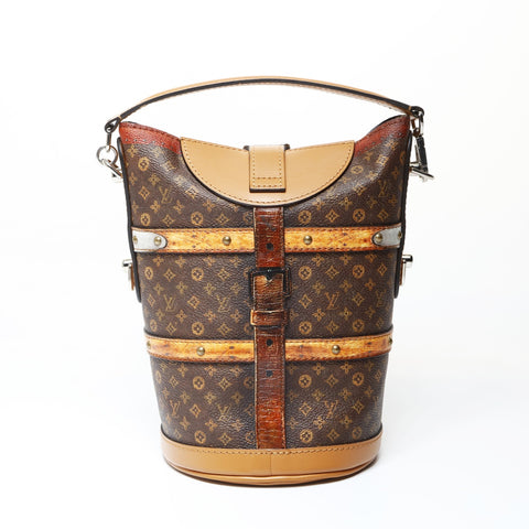LOUIS VUITTON 2018 Monogram Trompe L'oeil Duffel Bag Shoulder Bag Brown WS26629