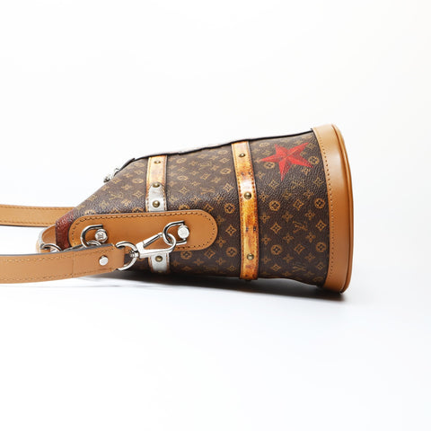 LOUIS VUITTON 2018 Monogram Trompe L'oeil Duffel Bag Shoulder Bag Brown WS26629