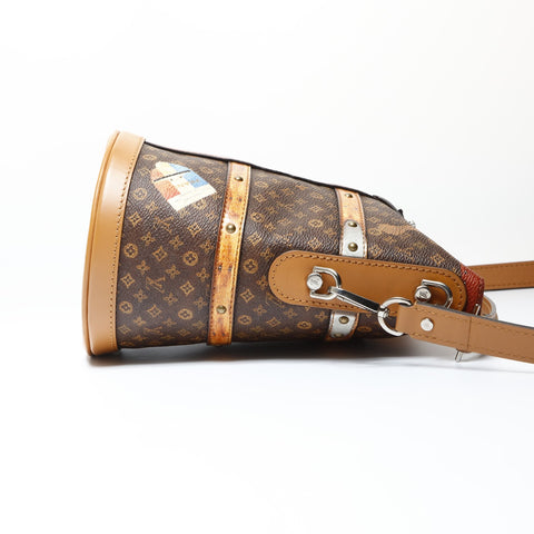 LOUIS VUITTON 2018 Monogram Trompe L'oeil Duffel Bag Shoulder Bag Brown WS26629