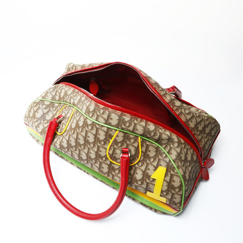 Christian Dior Rasta Trotter Bowling Bag Boston bag Brown WS26630