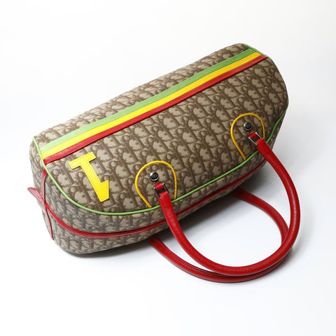 Christian Dior Rasta Trotter Bowling Bag Boston bag Brown WS26630