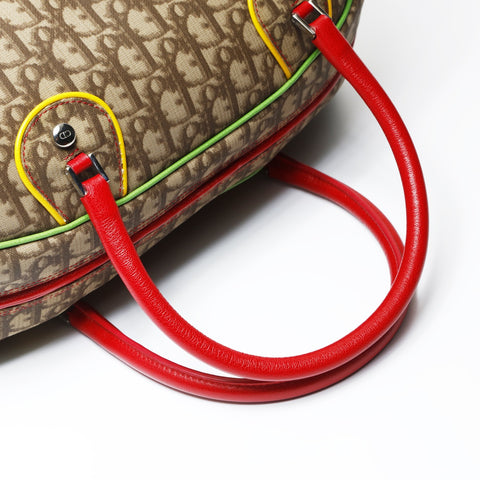 Christian Dior Rasta Trotter Bowling Bag Boston bag Brown WS26630