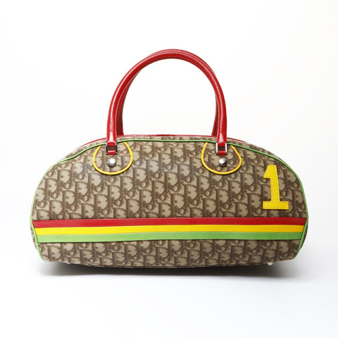 Christian Dior Rasta Trotter Bowling Bag Boston bag Brown WS26630