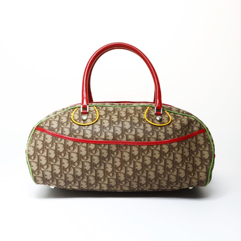 Christian Dior Rasta Trotter Bowling Bag Boston bag Brown WS26630