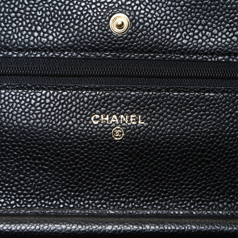 CHANEL Matrasse Chain wallet Shoulder Bag black WS26631