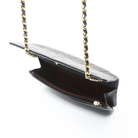 CHANEL Matrasse Chain wallet Shoulder Bag black WS26631