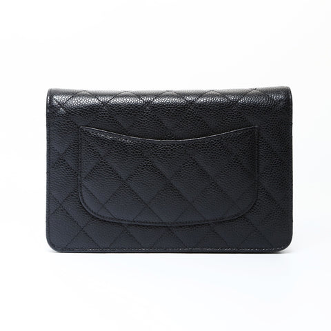 CHANEL Matrasse Chain wallet Shoulder Bag black WS26631