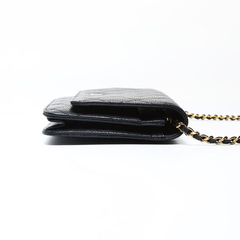 CHANEL Matrasse Chain wallet Shoulder Bag black WS26631