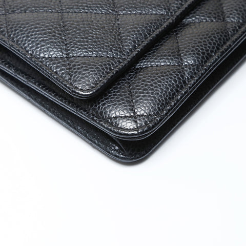 CHANEL Matrasse Chain wallet Shoulder Bag black WS26631