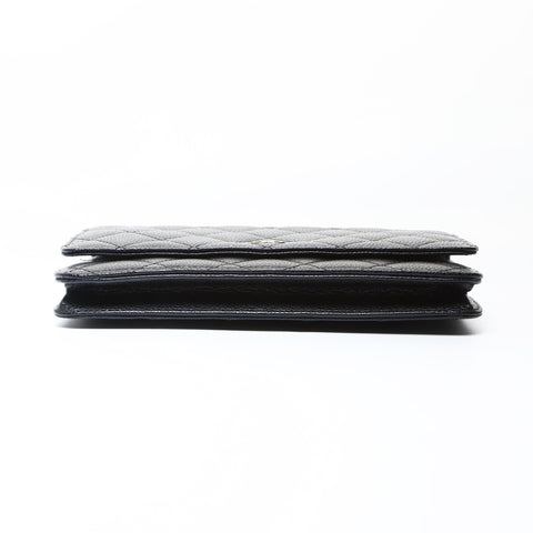CHANEL Matrasse Chain wallet Shoulder Bag black WS26631