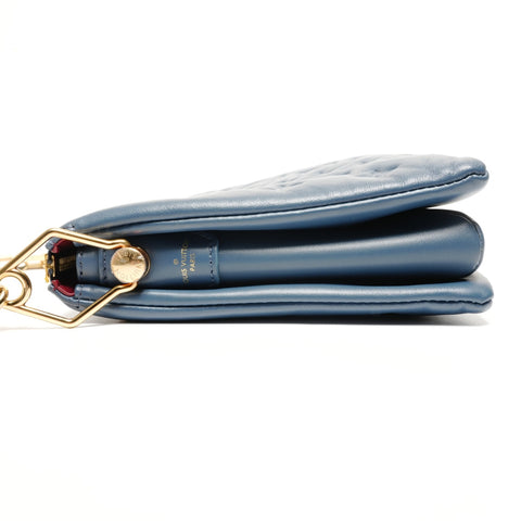 LOUIS VUITTON Monogram Coussin PM Shoulder Bag blue WS26632
