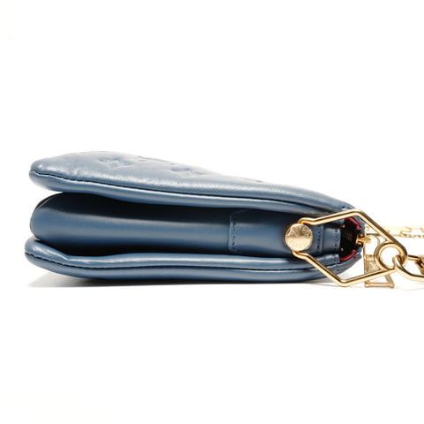 LOUIS VUITTON Monogram Coussin PM Shoulder Bag blue WS26632