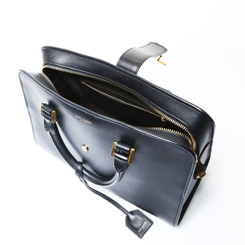 YVES SAINT LAURENT Baby Kabas 2WAY Handbag black WS26634