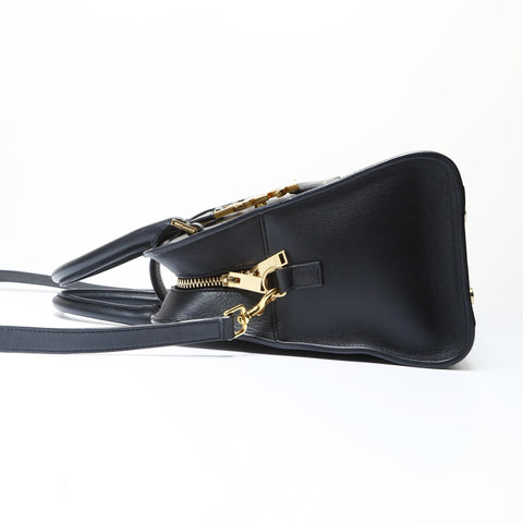 YVES SAINT LAURENT Baby Kabas 2WAY Handbag black WS26634
