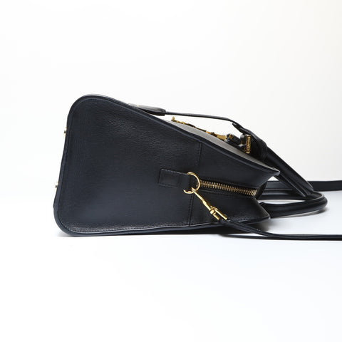YVES SAINT LAURENT Baby Kabas 2WAY Handbag black WS26634