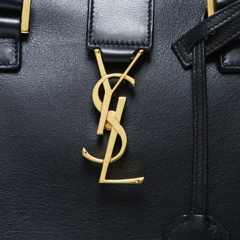 YVES SAINT LAURENT Baby Kabas 2WAY Handbag black WS26634