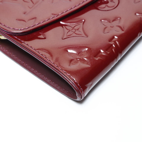 LOUIS VUITTON 2008 Patent Leather PVC Monogram Vernis Sunset Boulevard Handbag purple WS26637