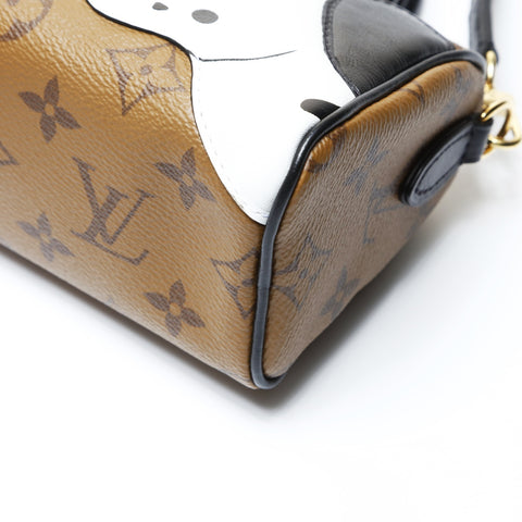 LOUIS VUITTON Monogram Reverse NanoSpeedy x Sun Yitian Handbag Brown WS26638