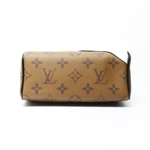 LOUIS VUITTON Monogram Reverse NanoSpeedy x Sun Yitian Handbag Brown WS26638