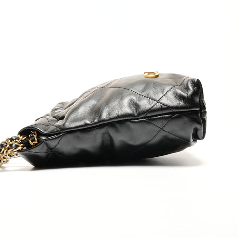 CHANEL Chanel 22 Shiny Calfskin Shoulder Bag black WS26643