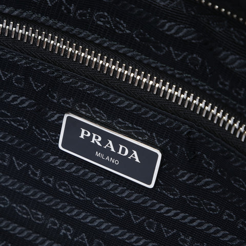 PRADA Nylon quilting Shoulder Bag black WS26649