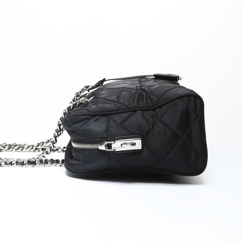 PRADA Nylon quilting Shoulder Bag black WS26649