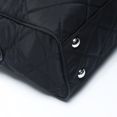 PRADA Nylon quilting Shoulder Bag black WS26649