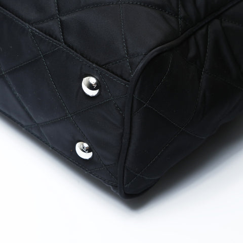 PRADA Nylon quilting Shoulder Bag black WS26649