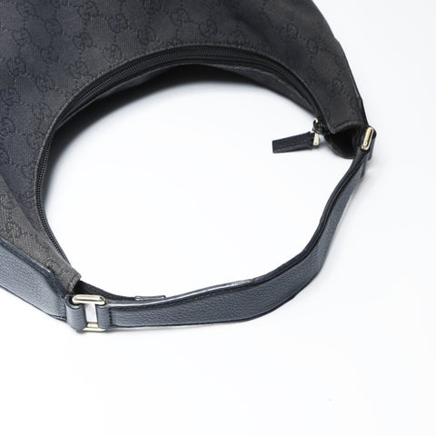 GUCCI GG Canvas Interlocking One-Shoulder Bag Shoulder Bag black WS26651
