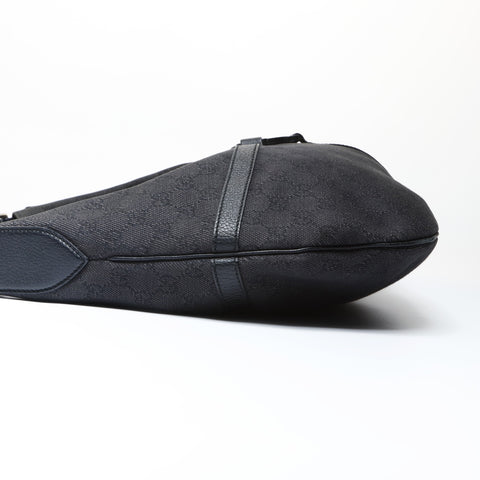 GUCCI GG Canvas Interlocking One-Shoulder Bag Shoulder Bag black WS26651