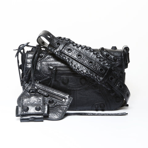 BALENCIAGA Le Cagole Xs Flap Bag Le Cagole Flap Giant Shoulder Bag black WS26652