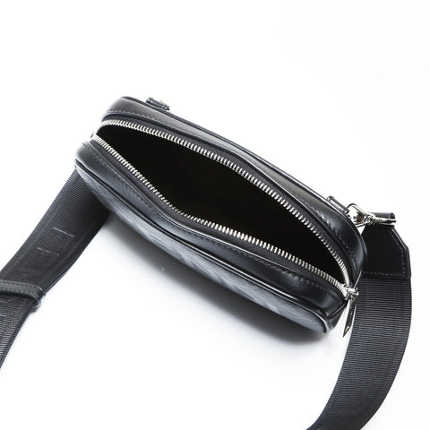 FENDI Zucca Pattern Logo Camera Bag Shoulder Bag black WS26654