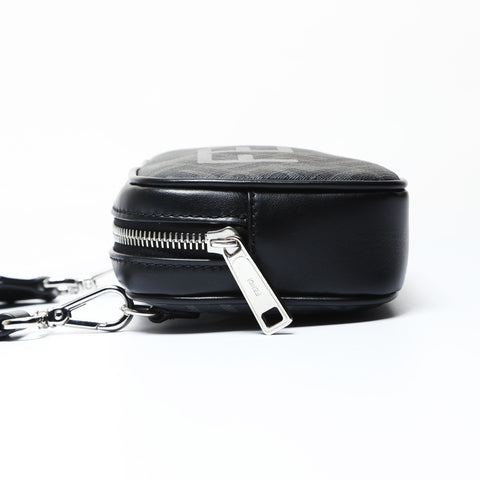 FENDI Zucca Pattern Logo Camera Bag Shoulder Bag black WS26654