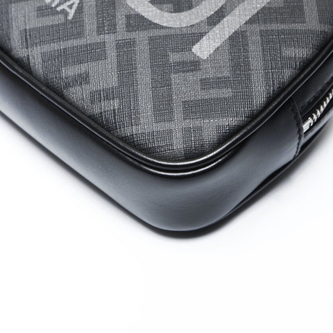 FENDI Zucca Pattern Logo Camera Bag Shoulder Bag black WS26654
